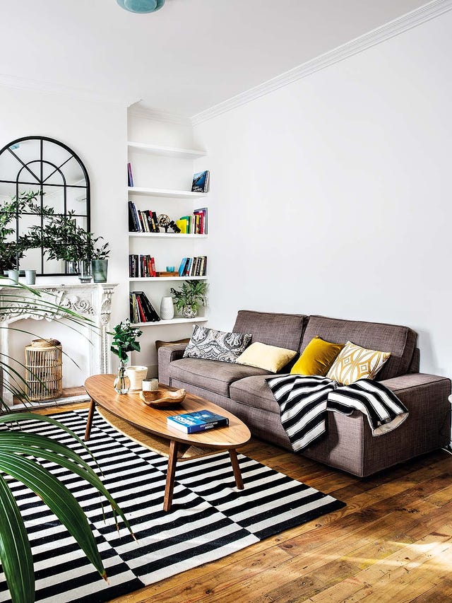 de casa antigua a vivienda moderna salón