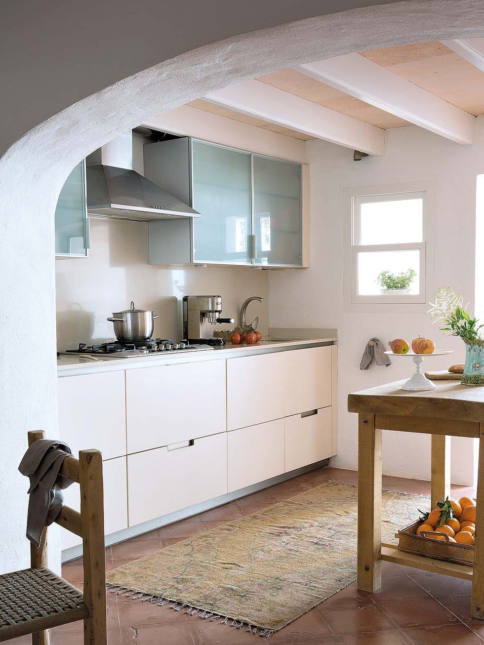 Furniture, Room, Interior design, Property, Kitchen, Countertop, Floor, House, Building, Architecture, 