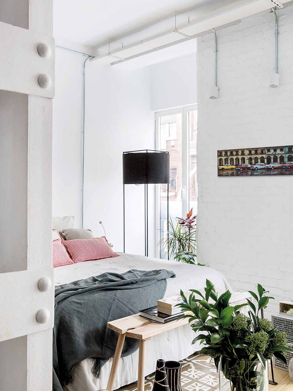 White, Room, Furniture, Interior design, Property, Building, Living room, House, Home, Wall, 