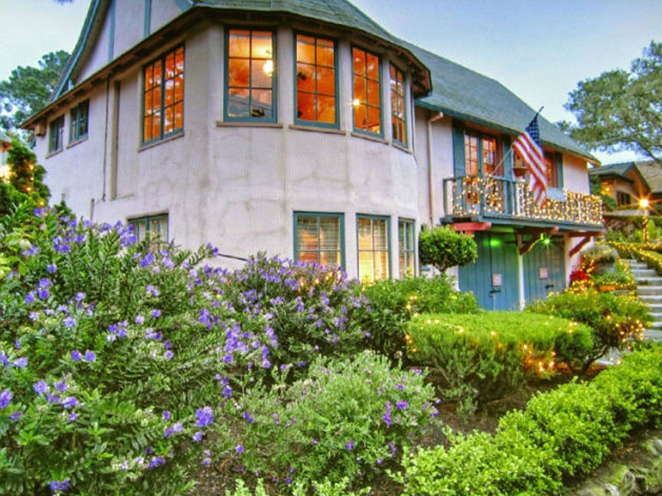 Plant, Property, Shrub, Flower, House, Building, Real estate, Home, Garden, Purple, 