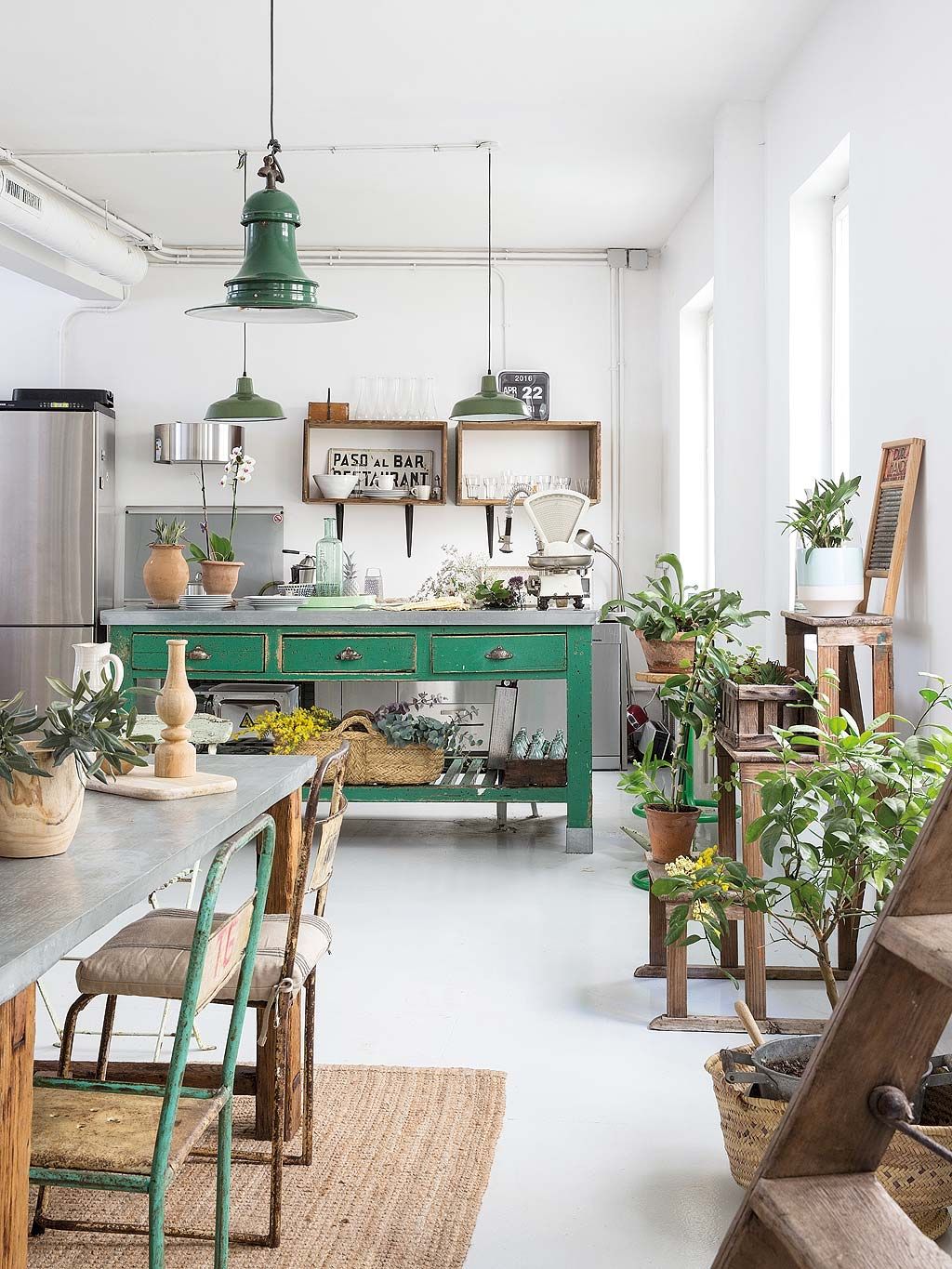 Green, Interior design, Room, Furniture, Floor, Interior design, Turquoise, Flowerpot, Teal, Home, 