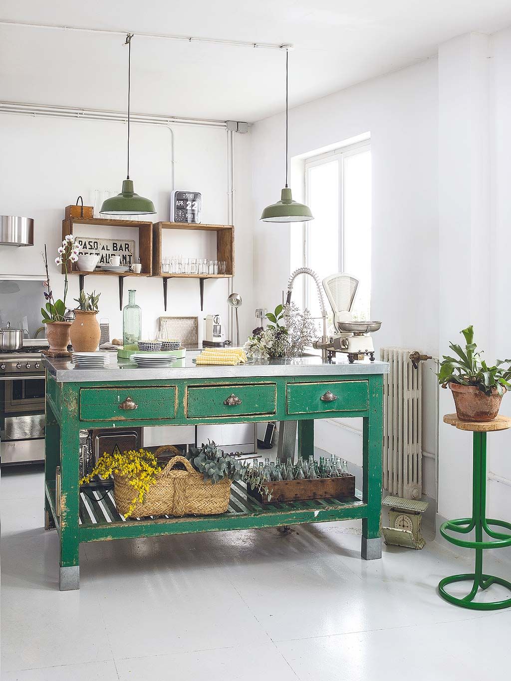 Green, Room, Interior design, Teal, Interior design, Grey, Turquoise, Flowerpot, Light fixture, Houseplant, 