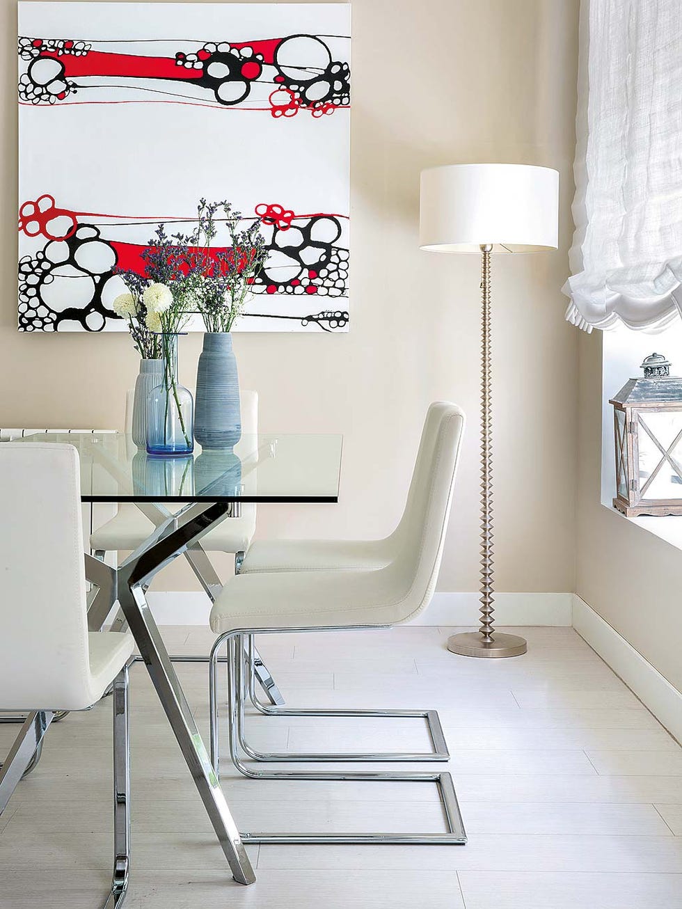 White, Interior design, Room, Furniture, Red, Product, Floor, Wall, Table, Chair, 