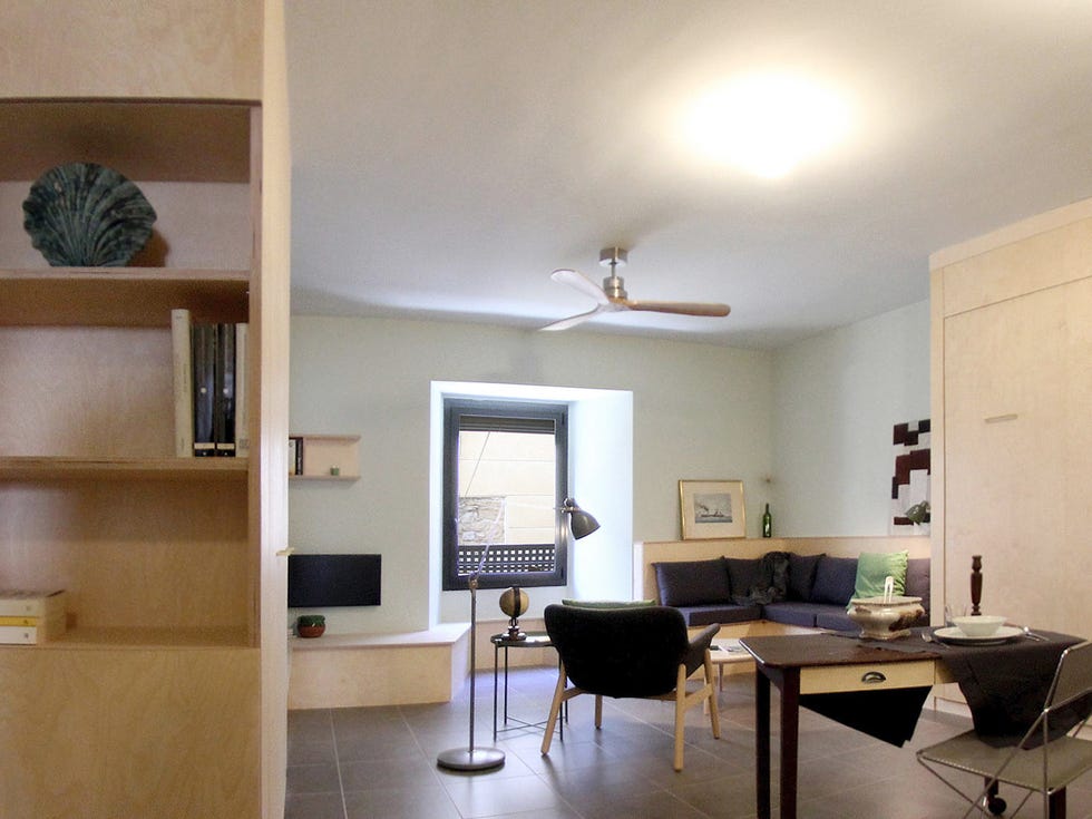 Room, Interior design, Furniture, Ceiling, Property, Building, Wall, Floor, Lighting, Table, 