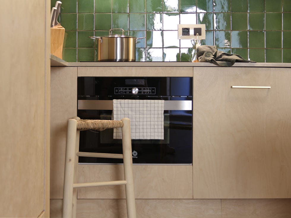 Furniture, Room, Shelf, Material property, Interior design, Tile, Shelving, Kitchen, Table, Cabinetry, 