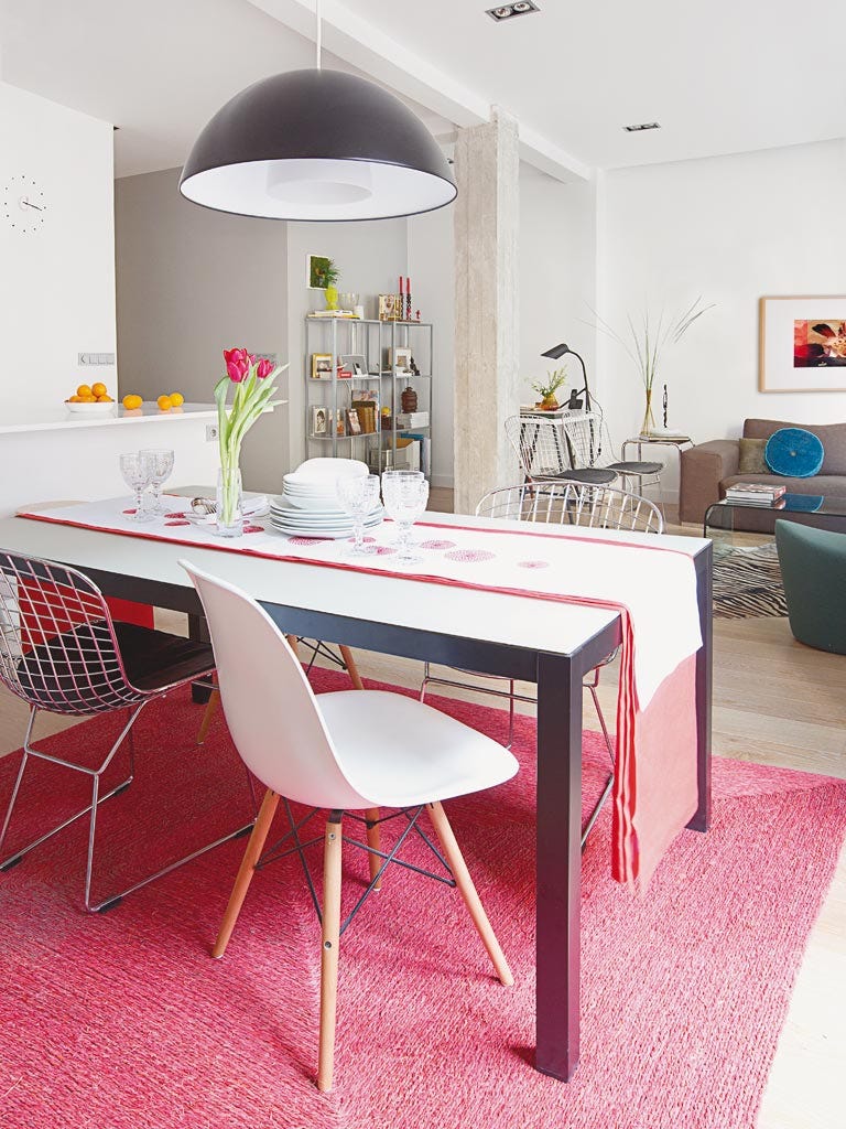 Room, Interior design, Floor, Furniture, Table, Flooring, Light fixture, Interior design, Ceiling, Glass, 