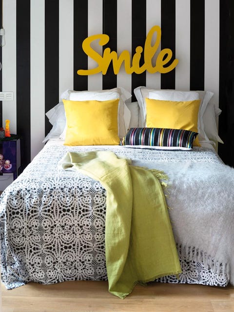 Yellow, Bedding, Textile, Bed sheet, Room, Bedroom, Furniture, Linens, Pillow, Duvet cover, 