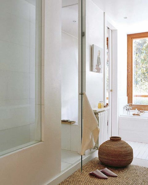 Room, Wall, Interior design, Floor, Flooring, Glass, Fixture, Daylighting, Molding, Home accessories, 