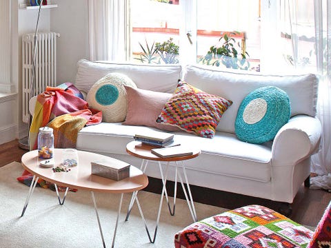 Room, Interior design, Green, Home, Living room, White, Table, Furniture, Couch, Wall, 