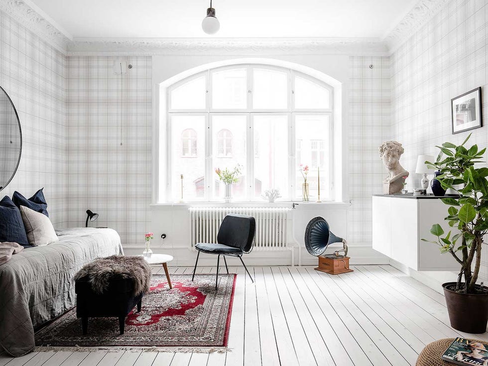 Living room, Room, White, Furniture, Interior design, Property, Floor, Building, Home, Wall, 