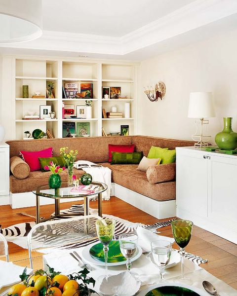 Green, Room, Interior design, Yellow, Living room, Home, Wall, Furniture, Interior design, Orange, 