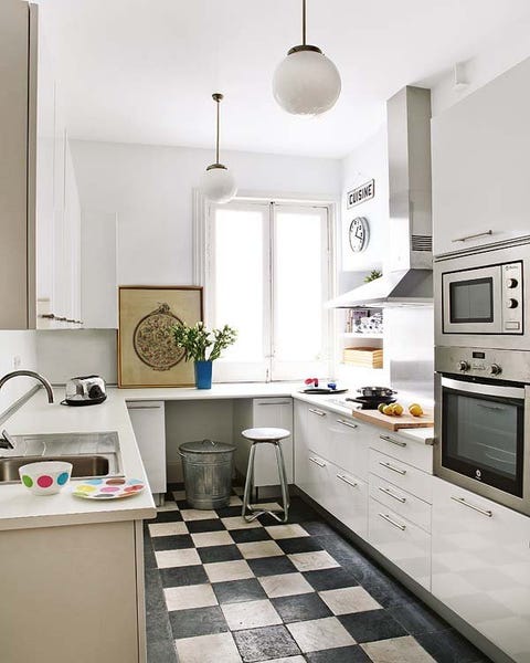 Room, Floor, Interior design, Flooring, White, Major appliance, Interior design, Ceiling, Countertop, Home, 
