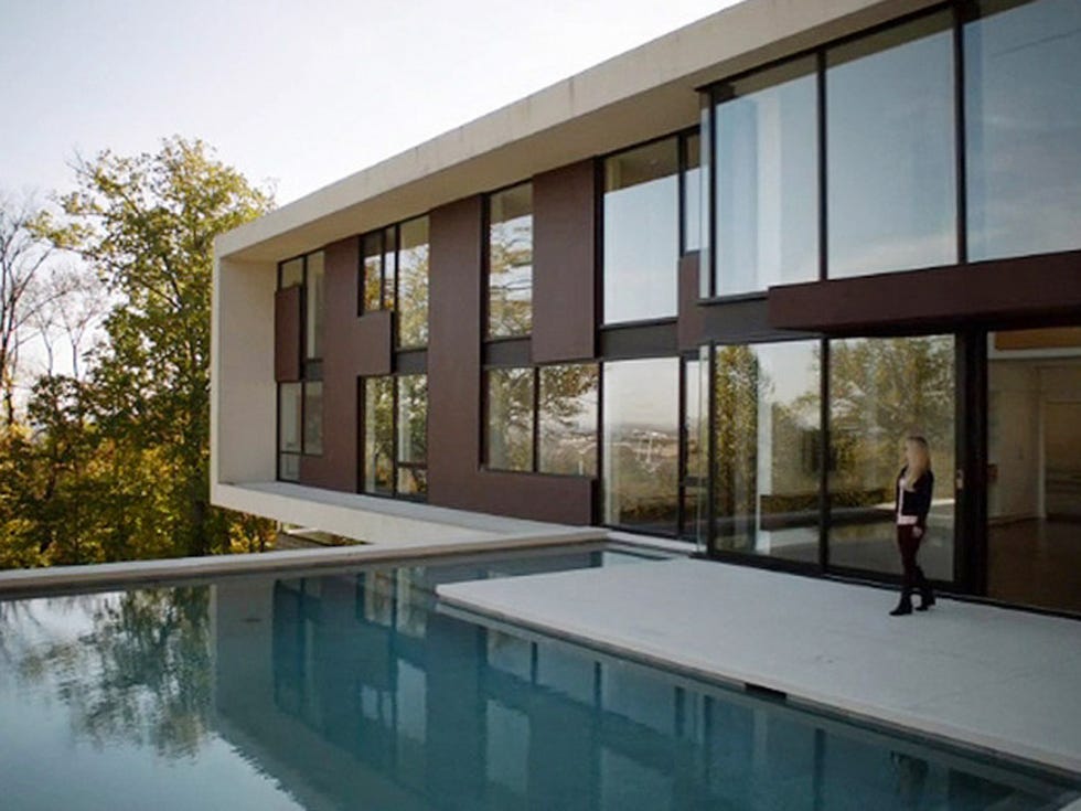 Property, Swimming pool, Real estate, Glass, Fixture, Shade, Composite material, Reflection, Rectangle, Transparent material, 