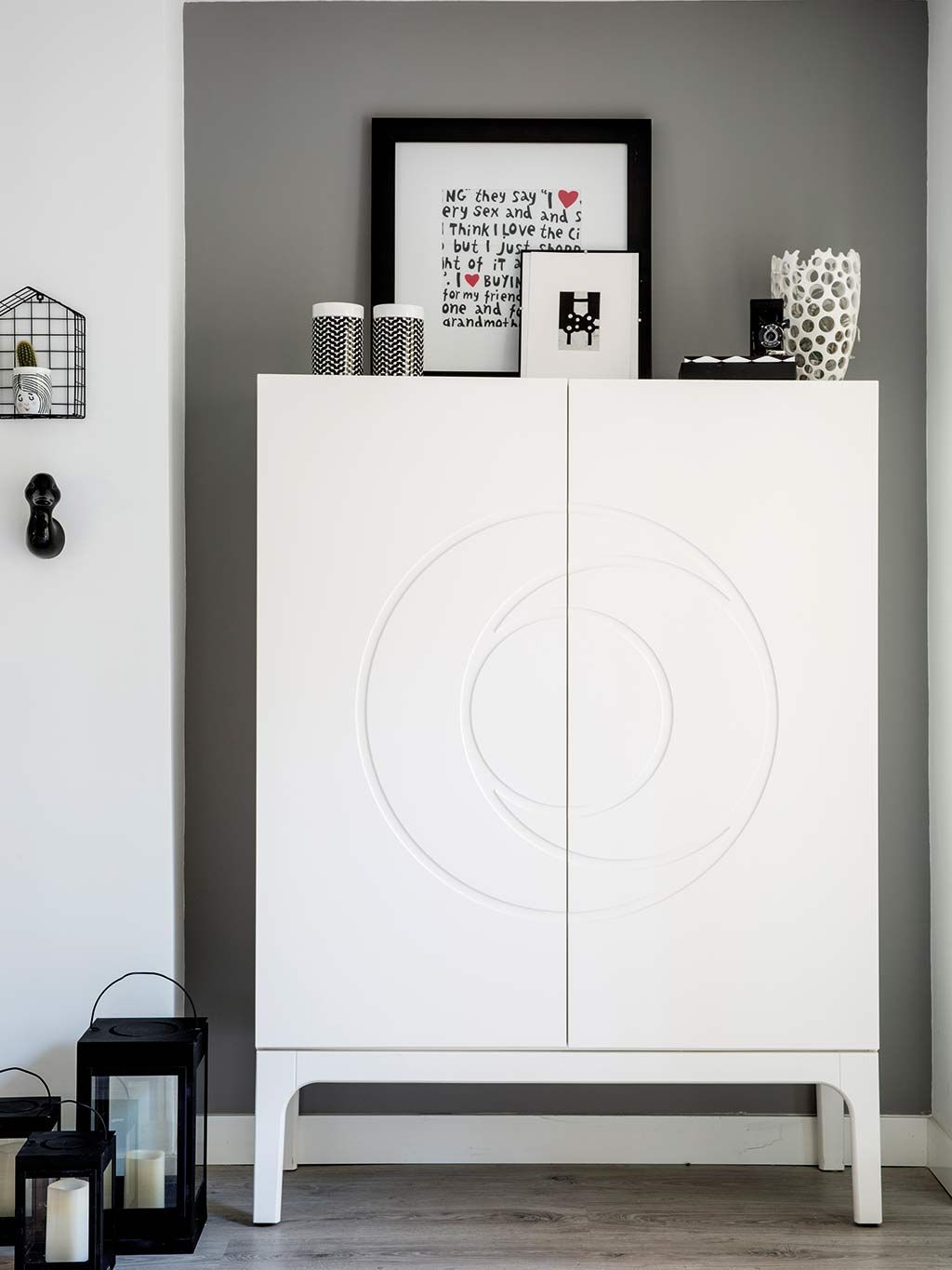 Furniture, Room, Interior design, Cupboard, Material property, Door, Table, Floor, 