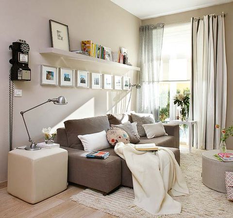 Room, Interior design, Wall, Home, Floor, Living room, Interior design, Flooring, Couch, Flowerpot, 