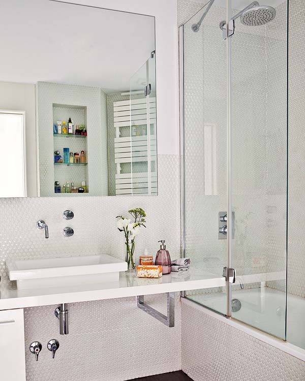 Plumbing fixture, Room, Interior design, Property, Tile, Tap, Architecture, Bathroom sink, Wall, Glass, 