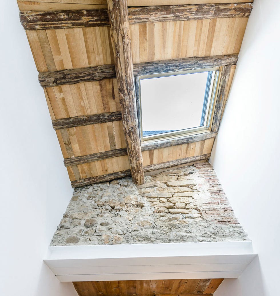 Shelf, Furniture, Wood stain, Wood, Room, Window, Architecture, Hardwood, House, Floor, 