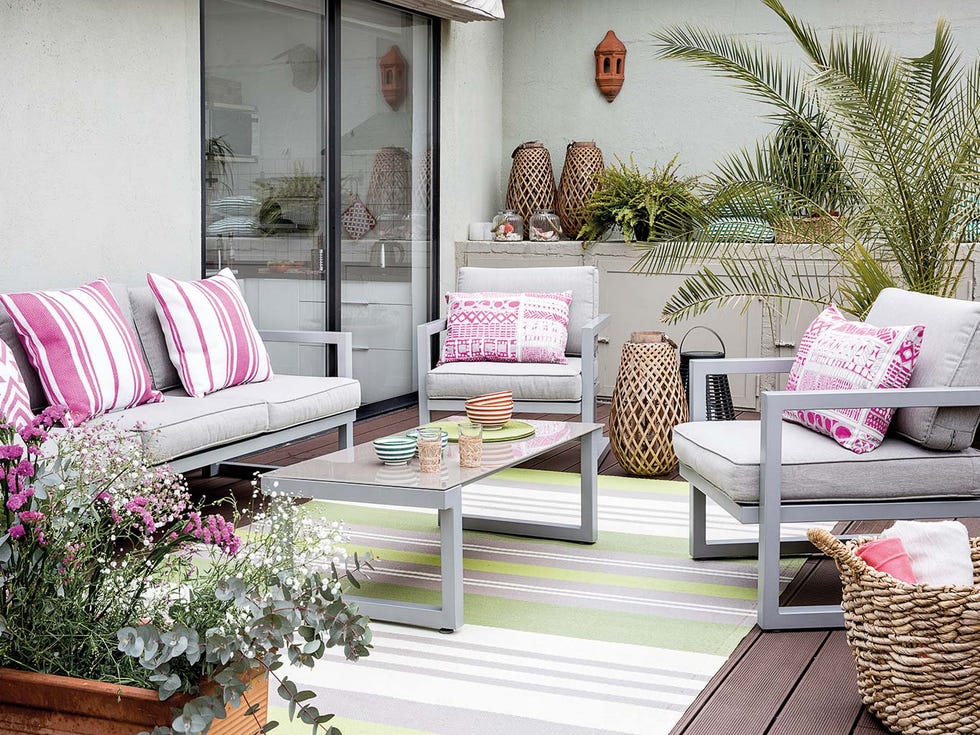 piso en madrid con terraza salon exterior