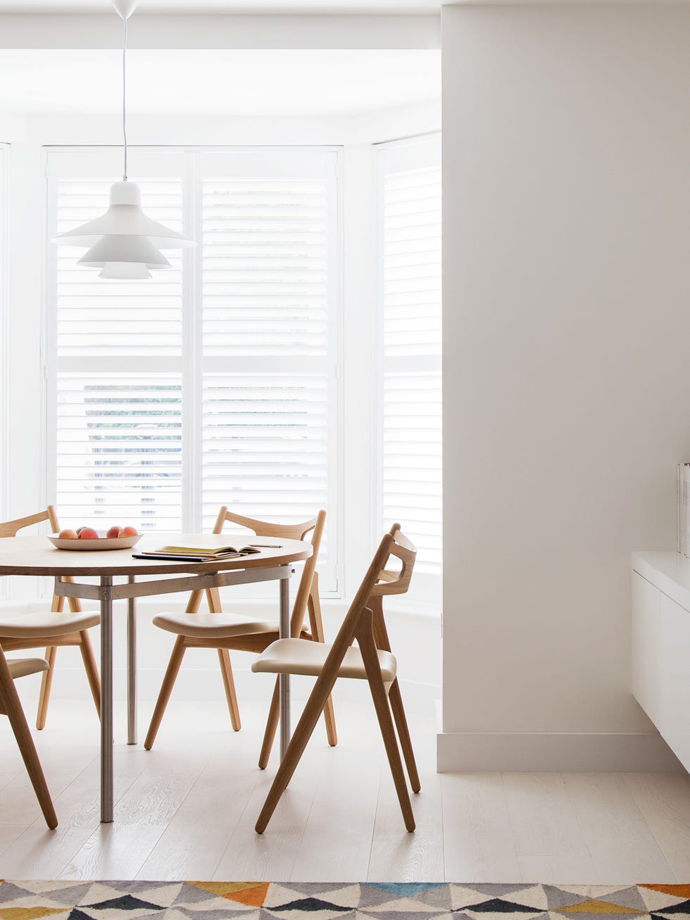 Wood, Room, Floor, Interior design, Flooring, Table, Wall, Hardwood, Window covering, Light fixture, 