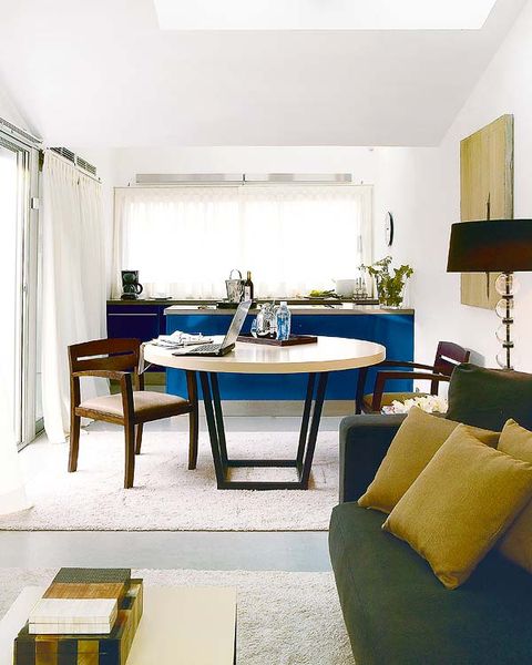 Interior design, Room, Table, Furniture, Floor, Interior design, Couch, Window treatment, Window covering, Living room, 