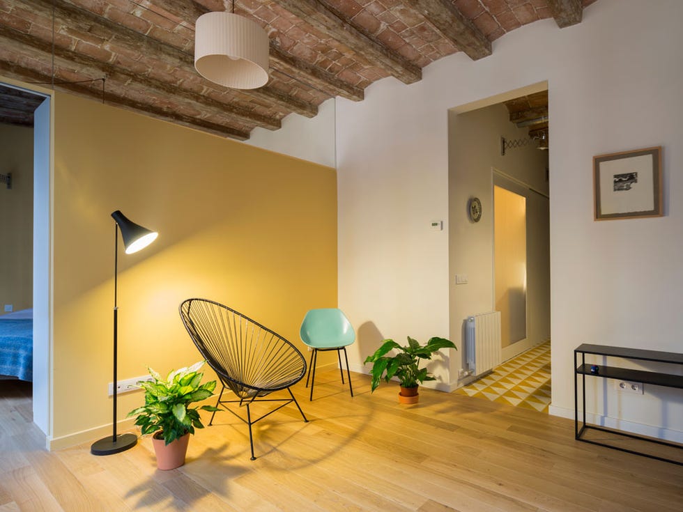 Lighting, Wood, Interior design, Property, Room, Floor, Ceiling, Real estate, Flooring, Flowerpot, 