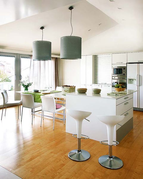 Floor, Interior design, Wood, Room, Flooring, White, Furniture, Light fixture, Ceiling, Wall, 