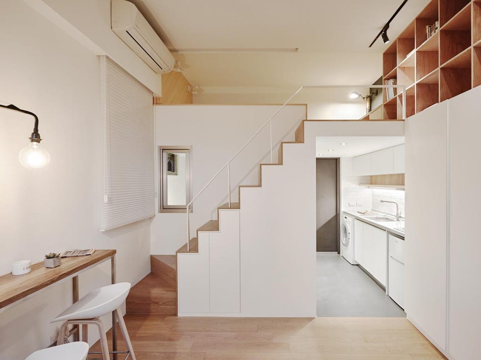 Wood, Floor, Room, Interior design, Flooring, Property, Wall, Ceiling, Stairs, Interior design, 