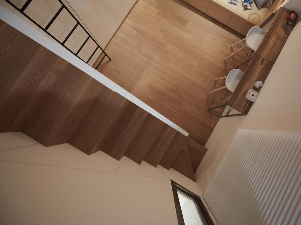 Architecture, Property, Wall, Interior design, Ceiling, Flooring, Floor, Fixture, Hardwood, Beige, 