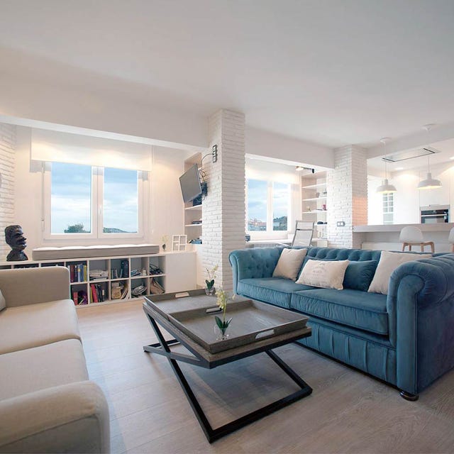 Interior design, Room, Floor, Living room, Furniture, Table, Flooring, Couch, Wall, Home, 