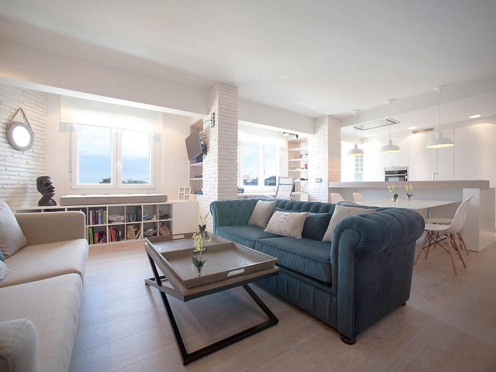Room, Interior design, Floor, Wood, Living room, Flooring, Furniture, Wall, Couch, Home, 