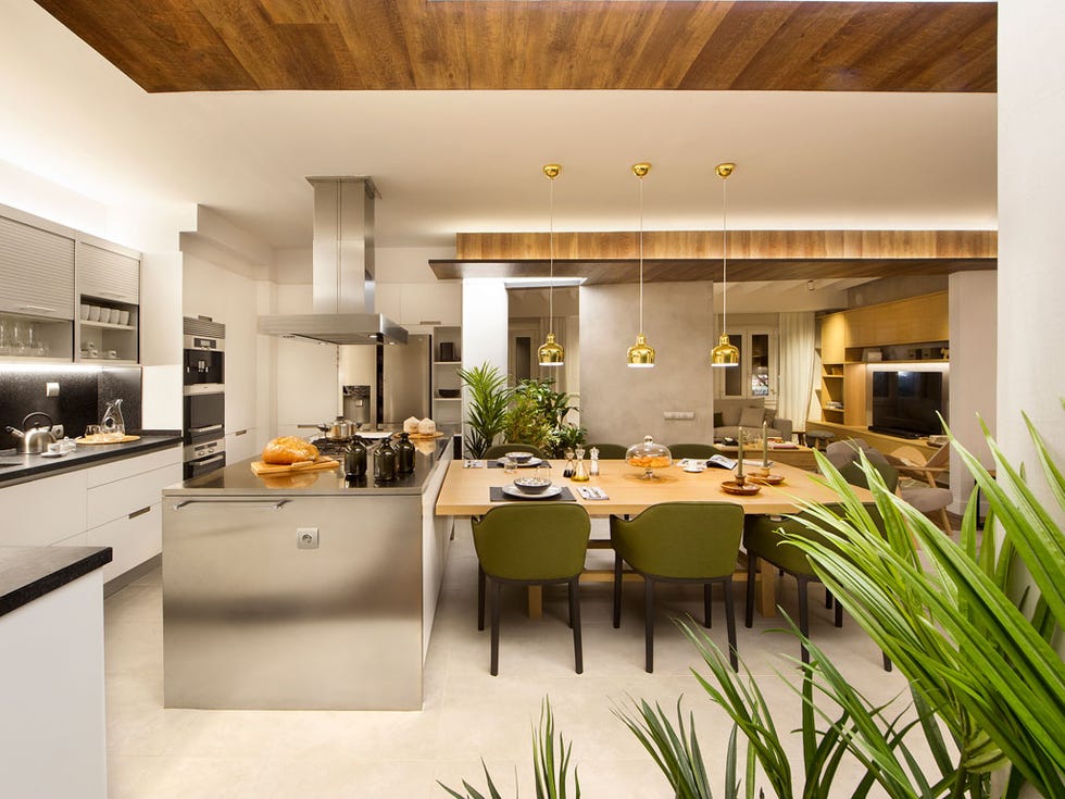 Interior design, Room, Property, Ceiling, Building, Furniture, House, Home, Lighting, Floor, 