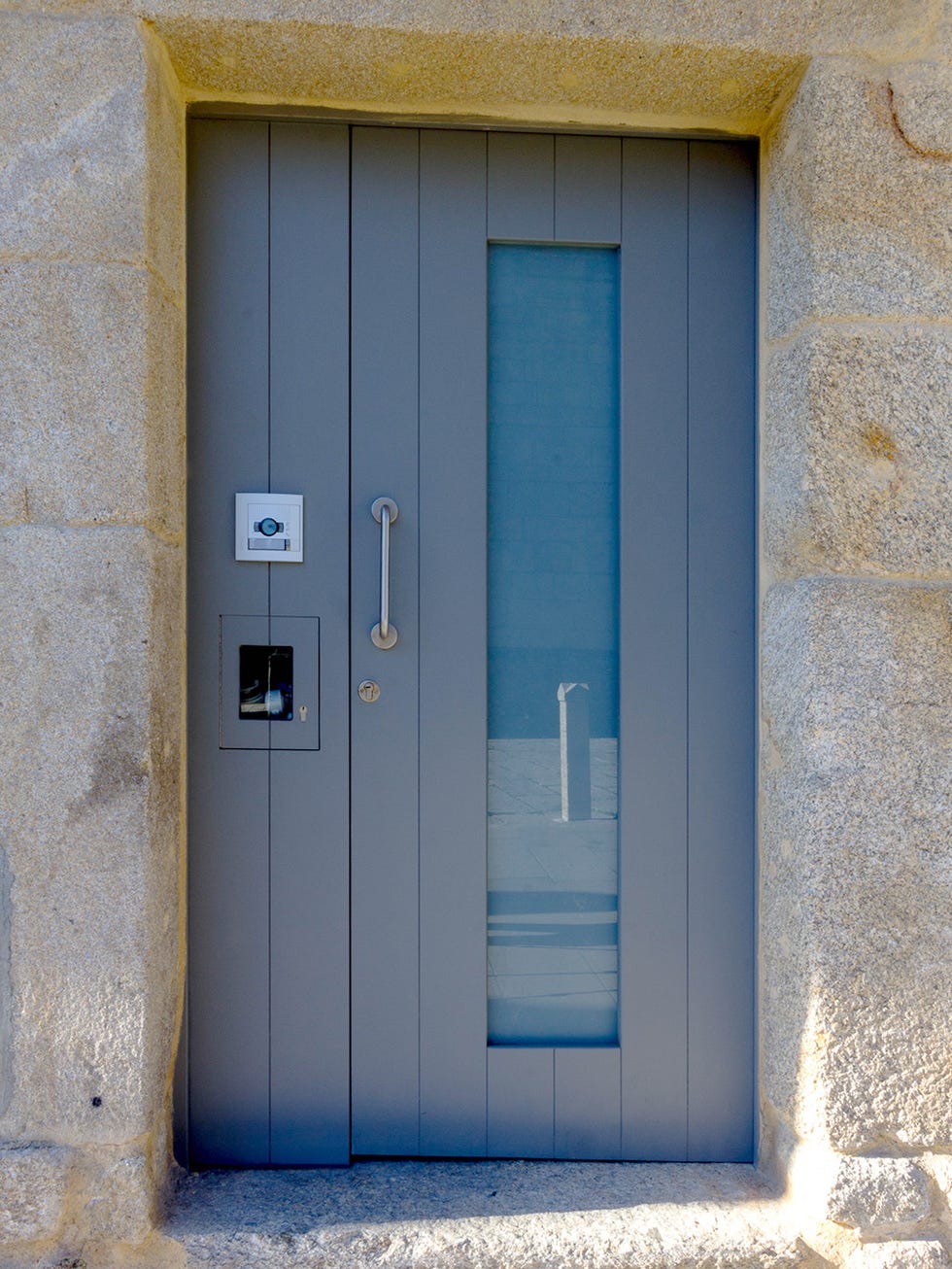 Blue, Door, Wall, Architecture, House, Concrete, 