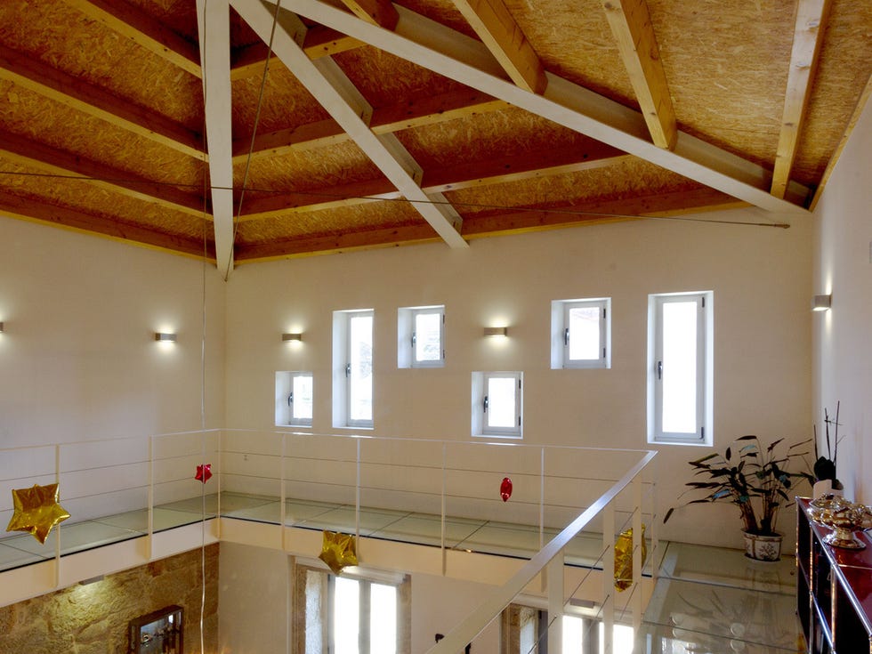 Ceiling, Beam, Room, Property, Building, Daylighting, Wood, Floor, Architecture, House, 