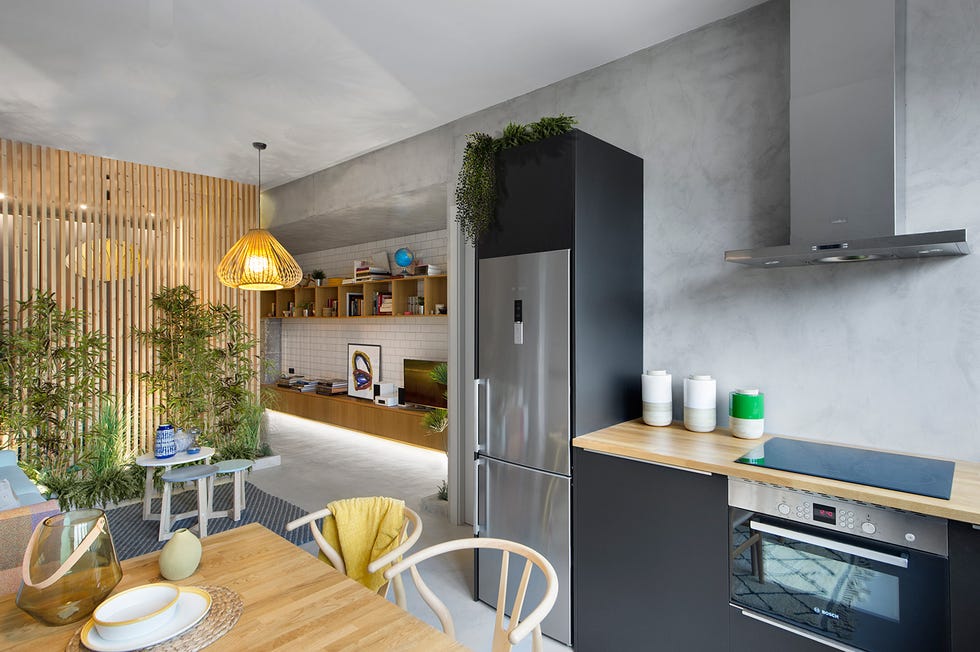 Apartamento 46 m: cocina con comedor