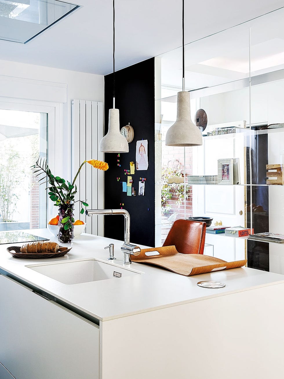White, Room, Countertop, Furniture, Kitchen, Interior design, Property, Cabinetry, Ceiling, Home, 
