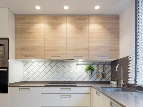 Wood, Room, Major appliance, Property, Kitchen appliance, White, Kitchen, Home appliance, Interior design, Kitchen sink, 
