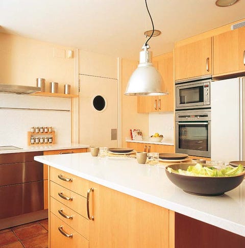 Room, Wood, Interior design, Drawer, Light fixture, Floor, Kitchen, Cabinetry, Ceiling, Interior design, 