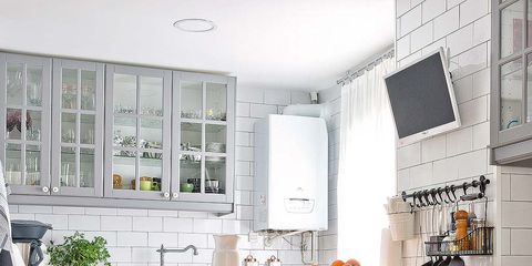 Room, Countertop, Interior design, White, Home, Kitchen, Cabinetry, Cupboard, Kitchen appliance, Interior design, 
