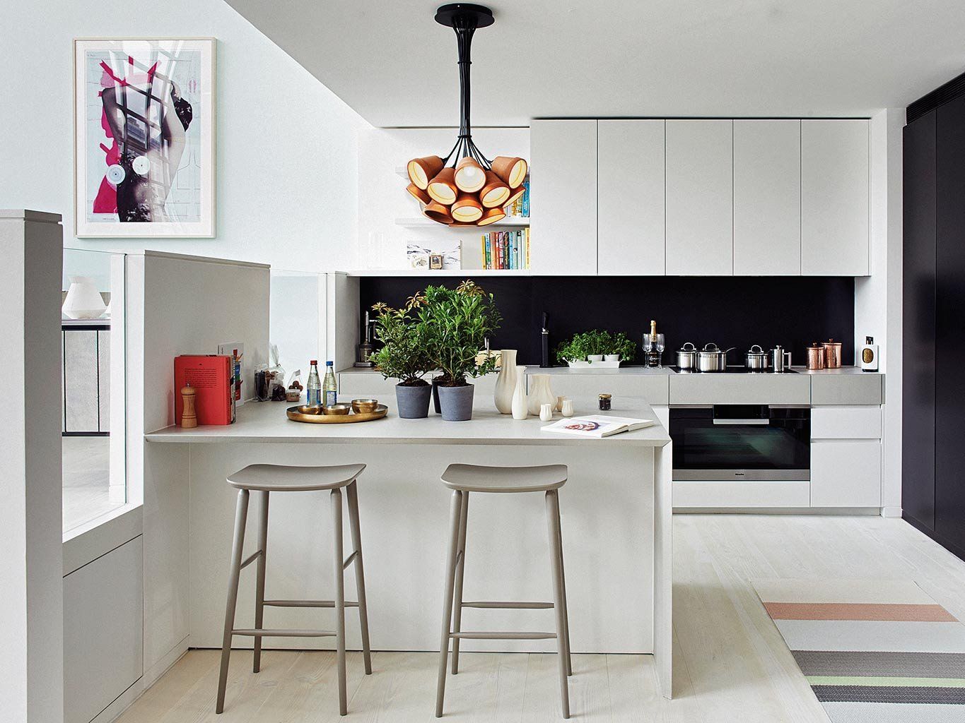 30 Ideas para decorar una cocina con mármol blanco