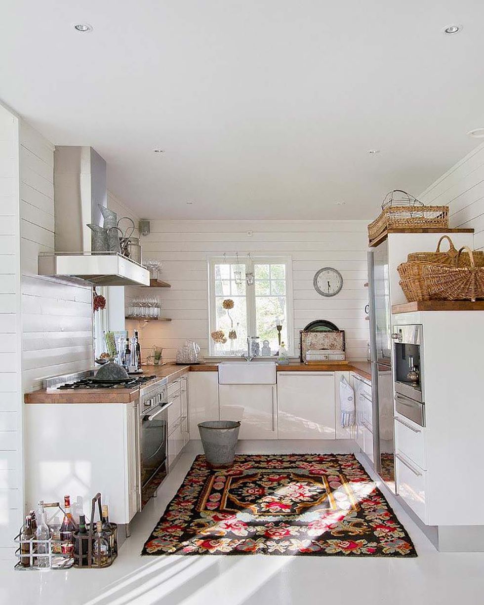 Cocinas con alfombra: por qué poner una en la tuya e ideas decorativas