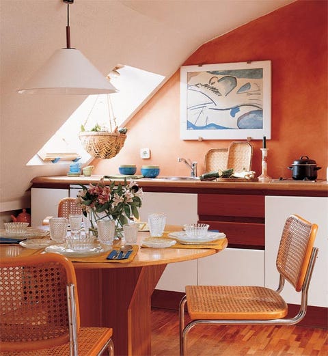 Room, Interior design, Table, Furniture, Interior design, Hardwood, Light fixture, Porcelain, Lampshade, Serveware, 