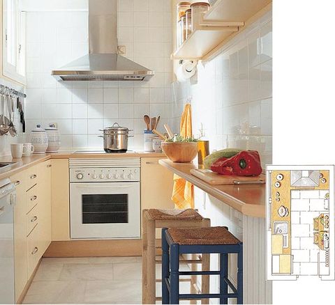 Room, Kitchen, Interior design, Floor, Major appliance, Countertop, Cabinetry, Kitchen appliance, House, Grey, 
