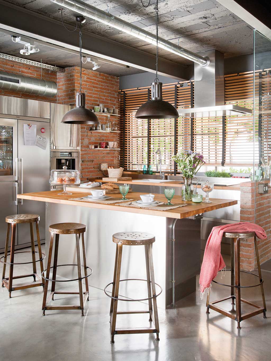 cocina de estilo industrial