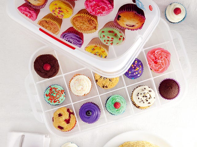 caja apilable para cupcakes y magdalenas