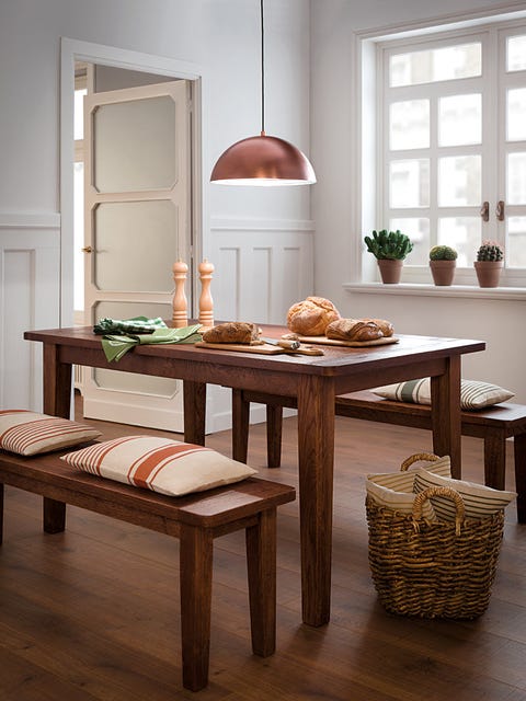 Wood, Room, Hardwood, Table, Furniture, Interior design, Fixture, Light fixture, House, Bread, 
