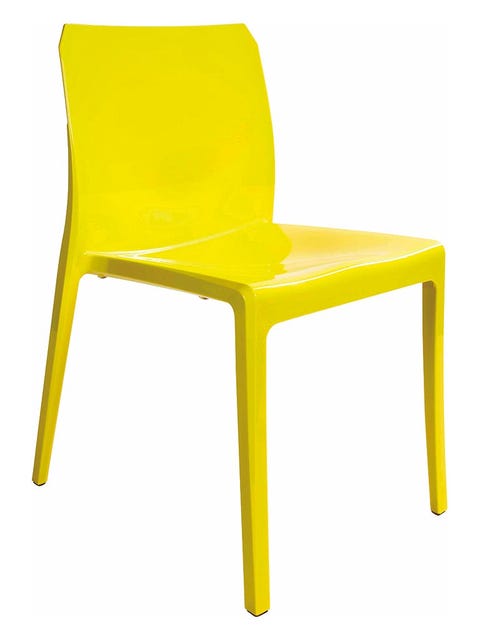 Yellow, Chair, Black, Plastic, Material property, Armrest, 