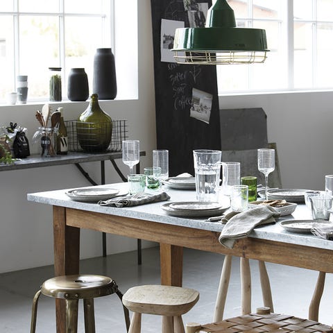 Interior design, Room, Table, Glass, Furniture, Dishware, Bottle, Interior design, Stool, Serveware, 