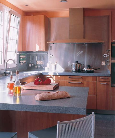 Room, Kitchen, Major appliance, Interior design, Home appliance, Kitchen appliance, Countertop, Cabinetry, House, Cupboard, 