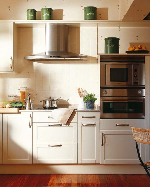 Green, Wood, Room, White, Kitchen, Floor, Flooring, Drawer, Line, Cabinetry, 