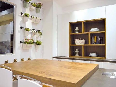 Wood, Room, Interior design, Table, Wood stain, Shelving, Shelf, Hardwood, Plywood, Interior design, 